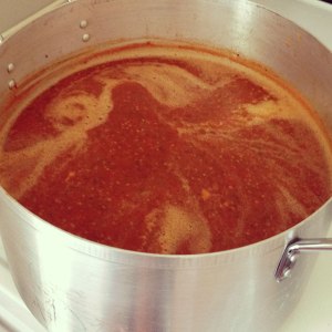 dit lyk soos sop nadat dit versap is.